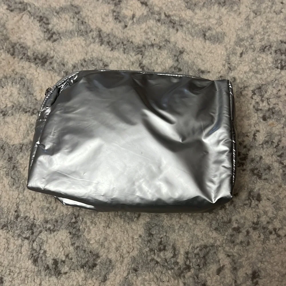 Silver Cosmetic Bag